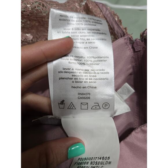 David's bridal size 12 women's mauve formal gown - Picture 11 of 13